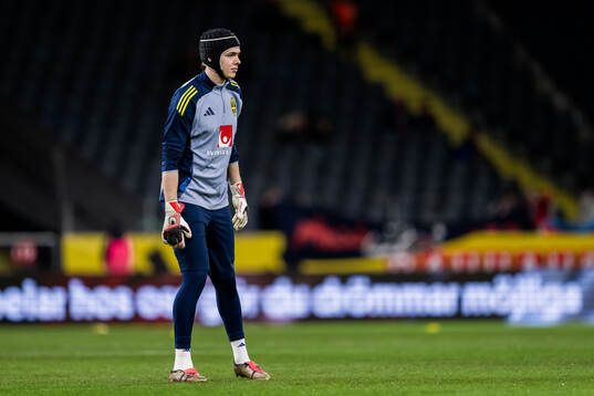 Goalkeeper Jacob Widell Zetterström of Sweden