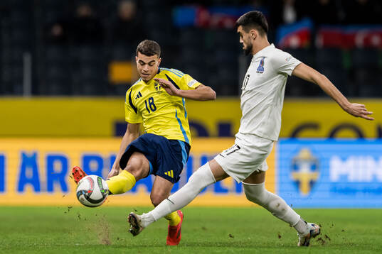 Yasin Ayari of Sweden and Turan Manafov of Azerbaijan