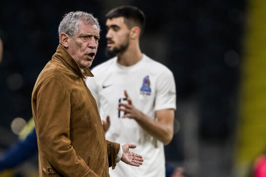 Head coach Giovanni de Biasi of Azerbaijan