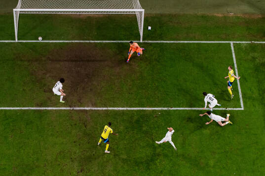 Dejan Kulusevski of Sweden scores 1-0