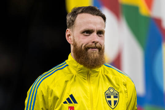 goalkeeper Viktor Johansson of Sweden