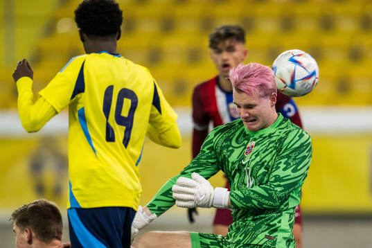 Goalkeeper Magnus Stær-Jensen of Norway