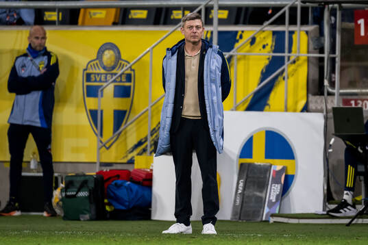 Head coach Jon Dahl Tomasson of Sweden