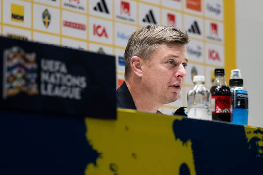 Head coach Jon Dahl Tomasson of Sweden