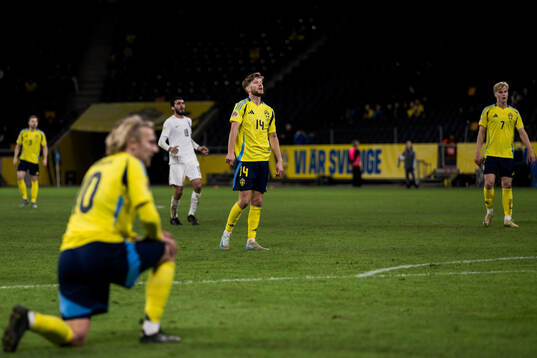 Anton Salétros of Sweden looks dejected