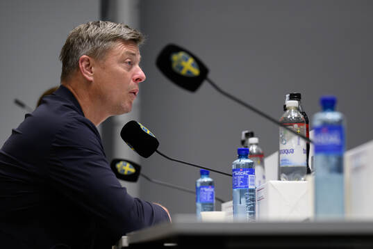 Head coach Jon Dahl Tomasson of Sweden