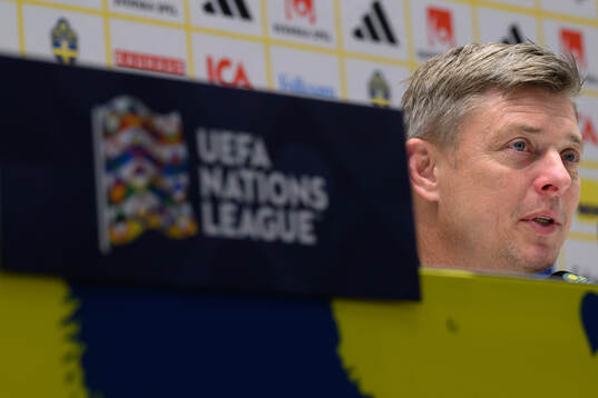 Head coach Jon Dahl Tomasson of Sweden