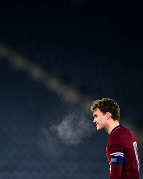 Kristian Fredrik Malt Arnstad of Norway looks dejected