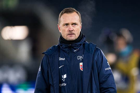 Jan Peder Jalland, head coach of Norway, looks dejected