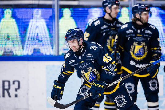 Södertäljes Sebastian Dyk jublar