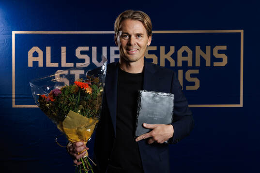 GAIS tränare Fredrik Holmberg tilldelas Domarnas pris för
