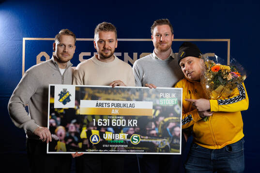 Jakob Odmark, Anton Johnson, Tobias Larsson, AIK