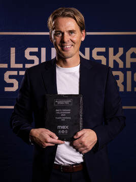 GAIS Fredrik Holmberg tilldelas priset för årets tränare
