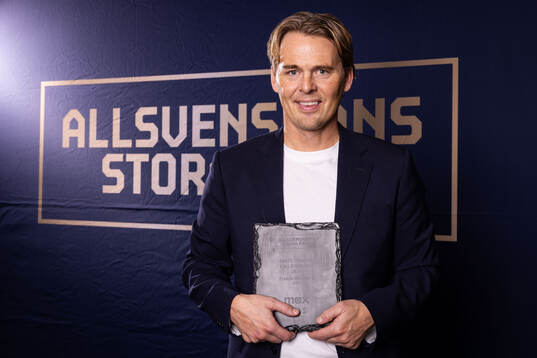 GAIS Fredrik Holmberg tilldelas priset för årets tränare