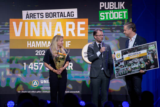 Priset för Årets bortalag tilldelas Hammarby