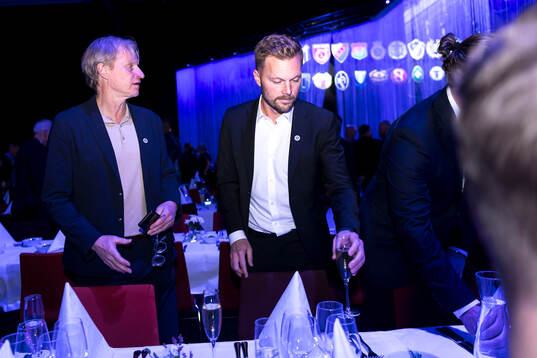 Stefan Pettersson, landslagschef och Sebastian Larsson,