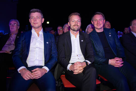 Jon Dahl Tomasson, Sebastian Larsson och Kim Källström