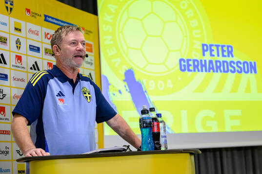 Head coach Peter Gerhardsson of the Swedish women's