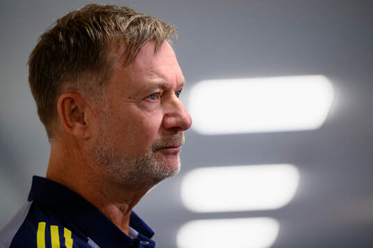 Head coach Peter Gerhardsson of the Swedish women's