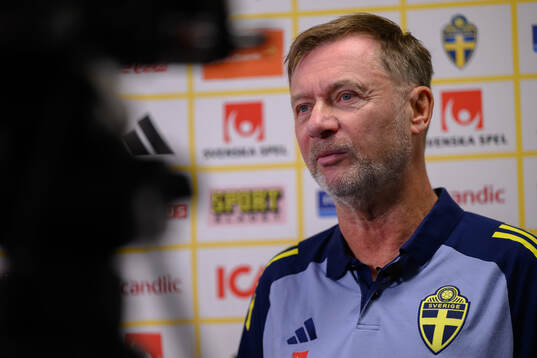Head coach Peter Gerhardsson of the Swedish women's