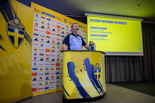 Head coach Peter Gerhardsson of the Swedish women's