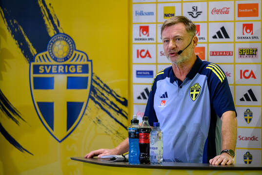 Head coach Peter Gerhardsson of the Swedish women's
