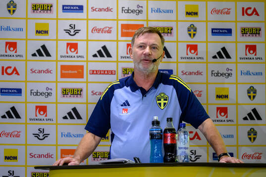 Head coach Peter Gerhardsson of the Swedish women's