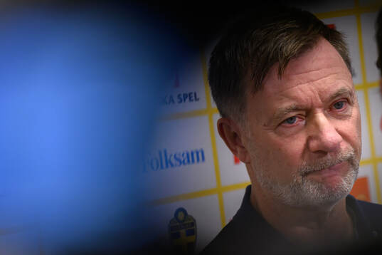 Head coach Peter Gerhardsson of the Swedish women's