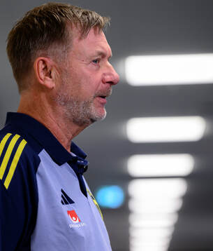 Head coach Peter Gerhardsson of the Swedish women's