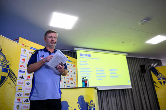 Head coach Peter Gerhardsson of the Swedish women's