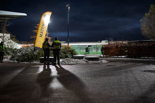 Ordningsvakter vid Klostergårdens IP