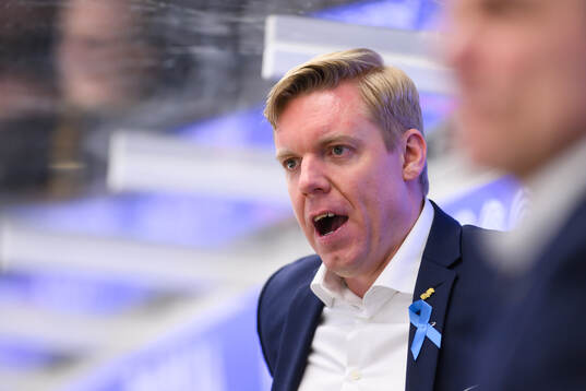 HV71s tränare Anton Blomqvist