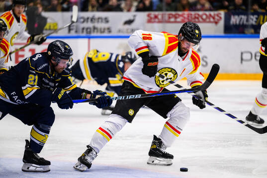 HV71s Mattias Tedenby och Brynäs Anton Rödin