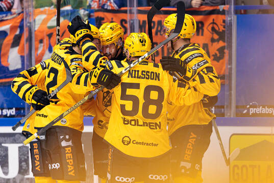 Skellefteås spelare jublar