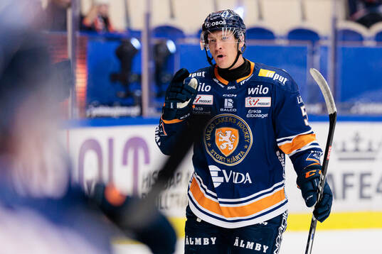 Växjös Emil Sylvegård jublar