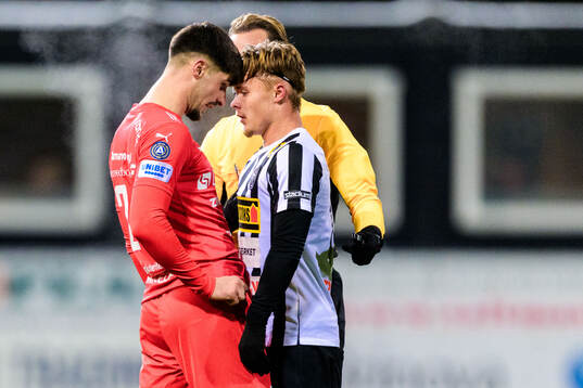 Värnamos Emin Grozdanic och Landskronas Vincent Sundberg