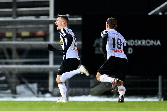 Landskronas Robin Dzabic jublar