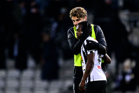 Landskronas Erik Hedenquist och Kofi Asare deppar