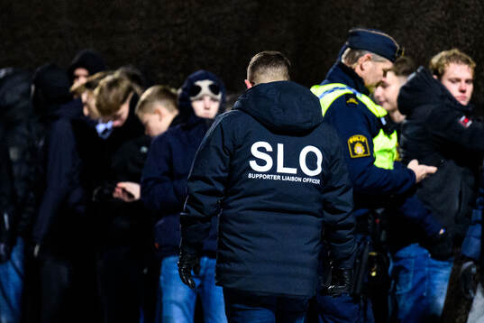 Landskronas SLO Håkan Dahlström samtidigt som polisen