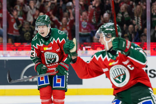 Frölundas Tom Nilsson jublar