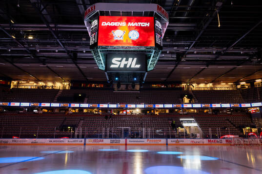 Interiör vy av Saab Arena