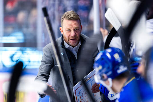Leksands tränare Charles Berglund