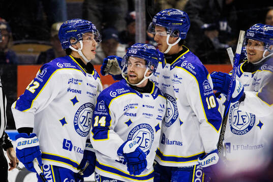 Leksands Oskar Lang jublar