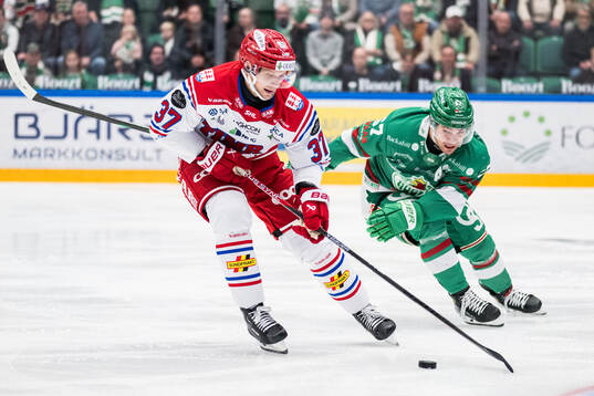 Timrås Kristian Näkyvä och Rögles Leon Bristedt