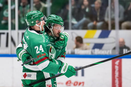 Rögles Mattias Göransson och Dennis Everberg jublar
