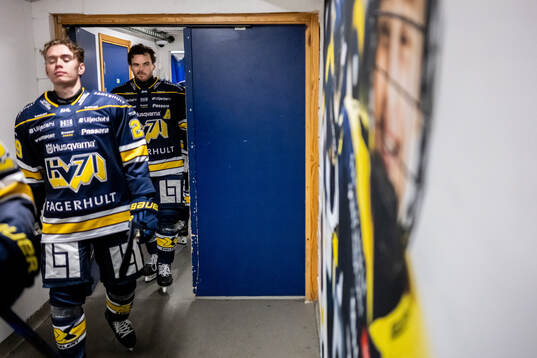 HV71s Wilhelm Hallquisth och Oscar Engsund