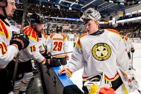 Brynäs Johannes Kinnvall, Simon Bertilsson och målvakt