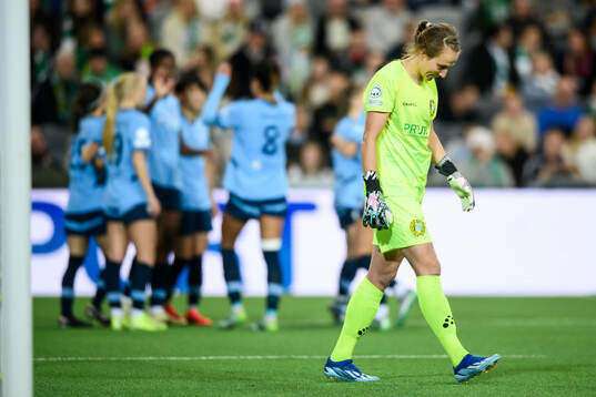 Anna Tamminen of Hammarby looks dejected