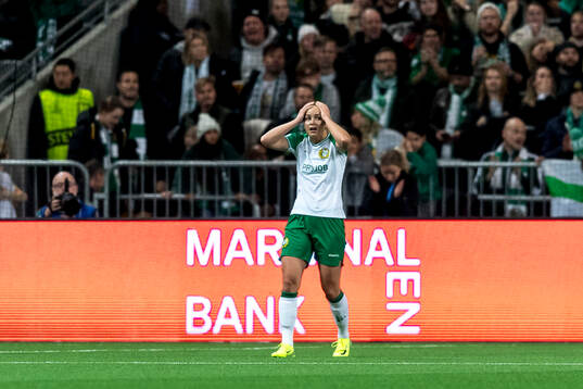 Anna Jøsendal of Hammarby looks dejected