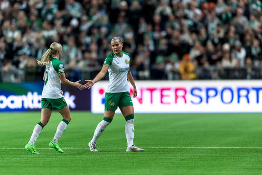 Emilie Joramo and Eva Nyström of Hammarby